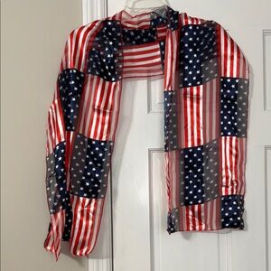 American Flag Sheer Scarf